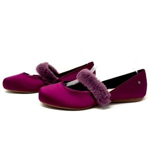 UGG NEW Women's Lena Mary Jane Fluff Ballet
Flats